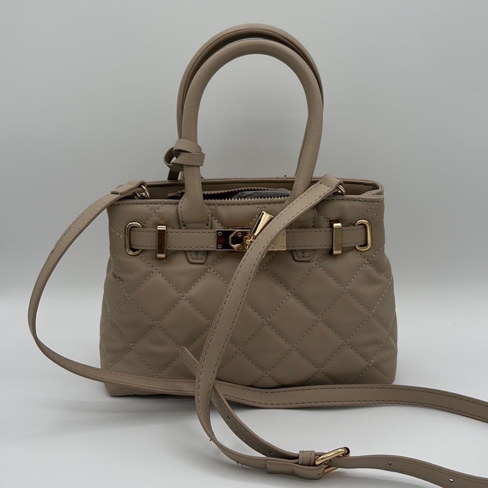 New Badgley Mischka Beige Crossbody Bag